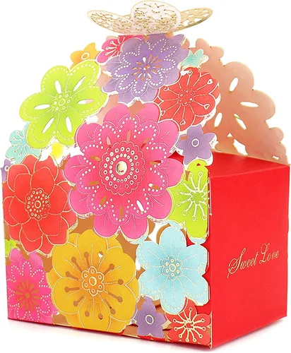 Vista 16 de Kslong Juego de 50 unidades por juego de cajas de regalo de galletas, recuerdos románticos de boda, bonita caja de chocolate para bodas, suministros