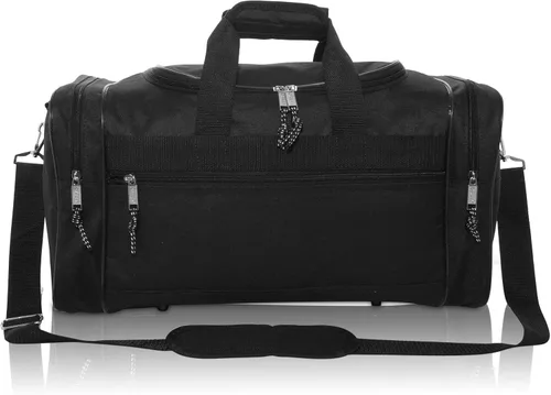Vista 2 de Bolsa de lona, de DALIX, para el gimnasio, para viajar, 17 pulgadas