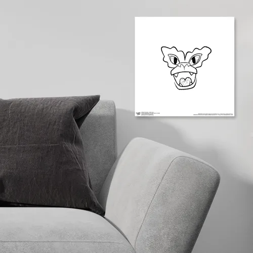 Vista 3 de Trends International Gallery Pops Gremlins - Arte de pared de cara a rayas, versión sin marco, 12 x 12 pulgadas