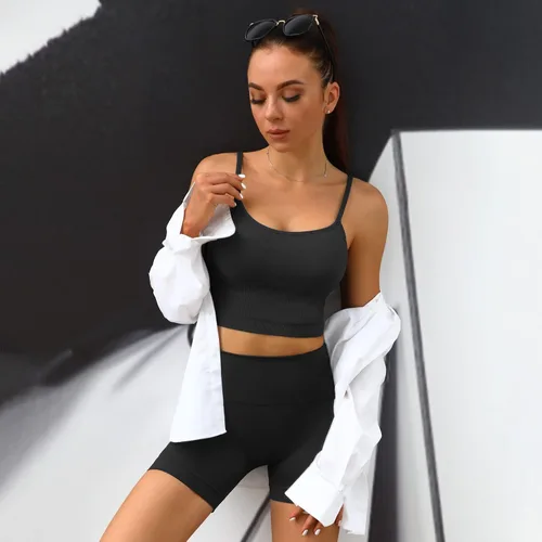 Vista 6 de Sportneer Workout Sets Two Piece Outfits for Women, Gym Yoga Shorts Sets High Waist Women's Tracksuit Active Wear