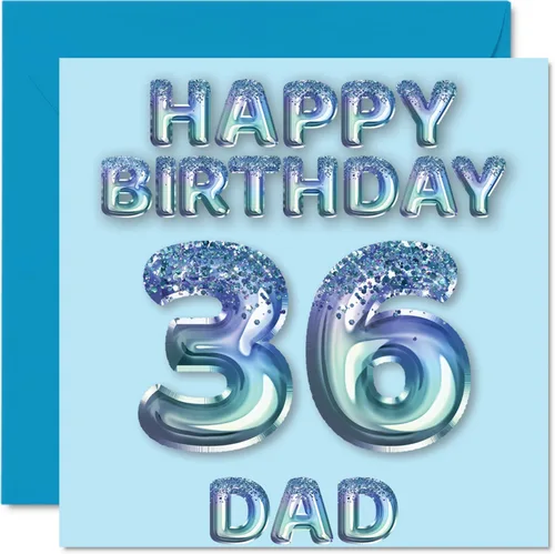 Vista 31 de Stuff4 Tarjeta de primer cumpleaños para niños, globo de fiesta con purpurina azul, tarjetas de feliz cumpleaños para niño de 1 año, nieto, hijo, 57