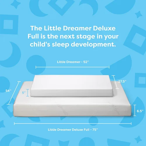 Vista 2 de Moonlight Slumber Little Dreamer Deluxe Colchón matrimonial – Colchón doble cara para jóvenes y adolescentes con funda de algodón impermeable