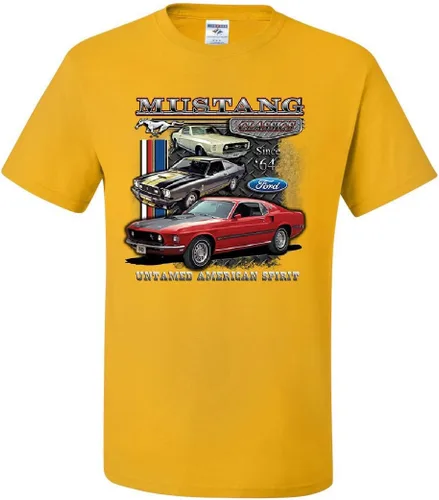 Vista 2 de Ford Mustang Classics Camiseta Muscle Car Untamed American Spirit