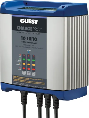 Vista 14 de Guest 2707A Guest - Cargador de batería a bordo 8A/12V, 2 bancos, entrada de 120 V
