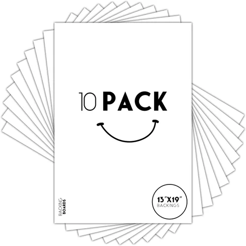 Vista 16 de Golden State Art, cartón de soporte blanco 4x6, soportes para marco, cuadro (paquete de 10) 4-Ply Thickness Uncut Matte Cardboard, Ideal for