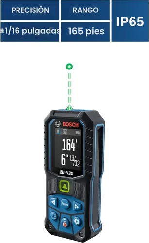 Vista 13 de Bosch Medidor láser GLM165-25G Blaze™ Green-Beam de 165 pies