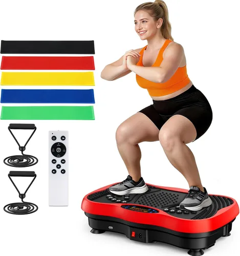 Vista 11 de Vibration Plate Exercise Machine, 130 Levels Full Body Workout Vibrating Plate for Lymphatic Drainage Weight Loss, 450 Lbs Capacity Shake Platform