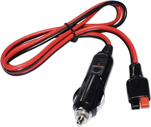 Vista 8 de 15A Enchufe de Encendedor de Cigarrillos de Coche Cable de Extensión de 1m/3.3ft 14AWG Adaptador de Cargador de Batería Conector de 45A Compatible