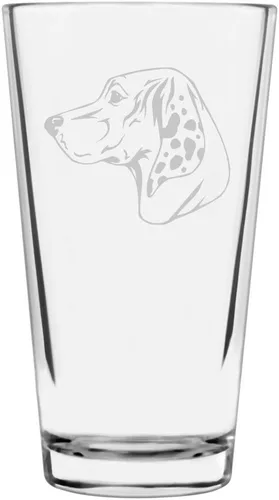 Vista 106 de Podenco Canario - Vaso de pinta de 16 onzas con temática de perro personalizado