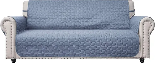 Vista 18 de Ameritex - Funda impermeable de sofá, 100 % antideslizante, acolchada, protector de muebles para perros, niños y mascotas; funda de sofá, lavable a