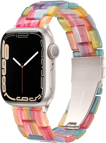 Vista 25 de Bandas para Apple Watch Light House - Correas de resina ligera de moda para iWatch para mujeres y hombres 38mm/40mm/41mm/42mm (Series 11 10)
