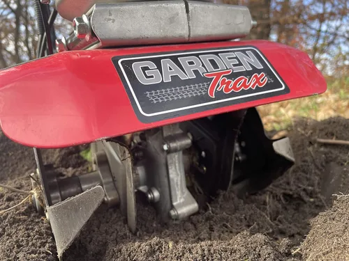 Vista 5 de GardenTrax Mini cultivador y labrador, potente motor de 2 ciclos y 33cc
