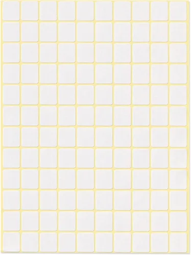Vista 2 de dealzEpic - Etiquetas adhesivas de papel en blanco writable - 14x16mm Pegatinas en blanco - 0.551x0.630 in