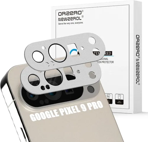 Vista 26 de Orzero Paquete de 2 protectores de lente de cámara compatibles con Google Pixel 9 Pro XL, protector de cámara de metal y vidrio de alta calidad