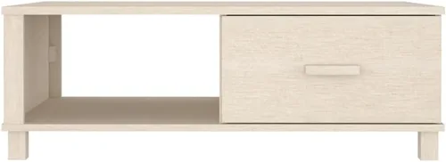 Vista 6 de Mesa auxiliar, para sala de estar, mesa de hogar, cajón, 1 partición, para espacios pequeños, revistas, libros y plantas, color marrón miel, 39.4 x