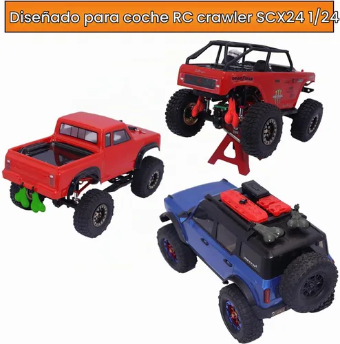 Vista 6 de Bolas de camión colgantes tuercas para TRX4M SCX24 FX24 1/18 RC Cars (negro)