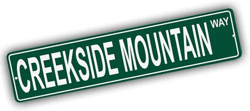 Vista 187 de Ohio Mountains Pick Your Mountain Compatible/repuesto para Acme Hill United States Mountain aluminio metal metal metal estilo letrero de calle