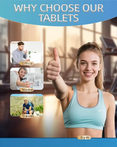 Vista 5 de Tabletas de agua de hidrógeno de 8 PPM para agua potable, tabletas de hidrógeno molecular H2 magnesio apoya el envejecimiento saludable, energía