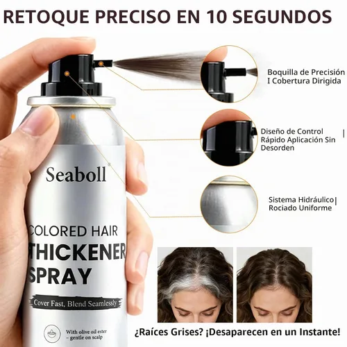 Vista 2 de Root Touch Up - Spray de color para el cabello, 4 onzas, para mujeres y hombres, marrón claro