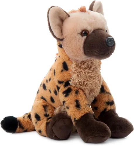 Vista 2 de The Petting Zoo Hyena - Animal de peluche, regalos para niños, animales salvajes del zoológico Onez, juguete de peluche de hiena de 12 pulgadas