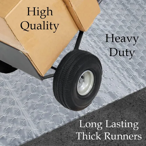 Vista 5 de Home Must Haves Protector de piso acanalado de PVC de lujo de plástico transparente para alfombra (27 pulgadas de ancho)