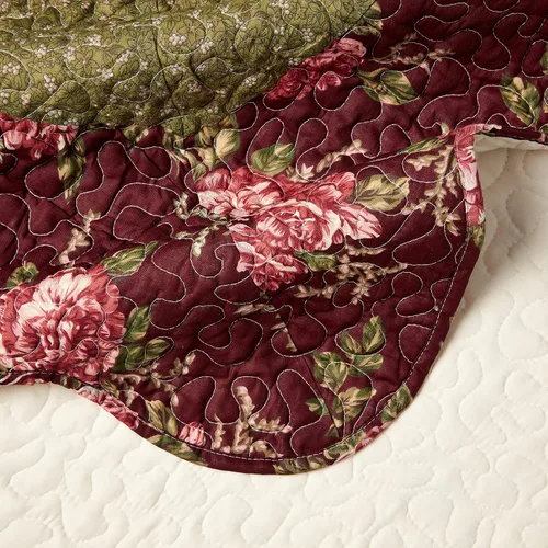 Vista 3 de Modern Heirloom Collection Brooke. Cobertor relleno de algodón, Bambú, Bronceado, King