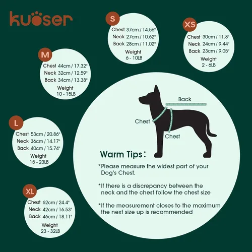 Vista 2 de Kuoser Suéter a cuadros para perro con agujero para arnés, color verde, talla S Polo Design Puppy Knitwear Fall Winter Sweater for Medium Dogs
