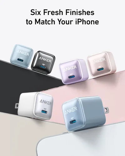 Vista 9 de Anker Bloque de cargador USB C, 20 W PIQ 3.0 de carga rápida compacta para iPhone 17/16/15 y más series, Galaxy, Pixel 4/3, iPad (cable no incluido)