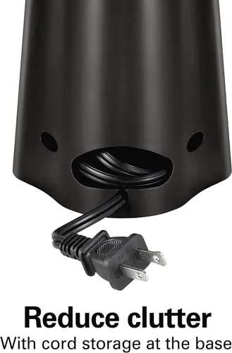 Vista 6 de Hamilton Beach Abrelatas eléctrico automático extraalto con palanca de corte desmontable, fácil de limpiar, almacenamiento de cables, afilador