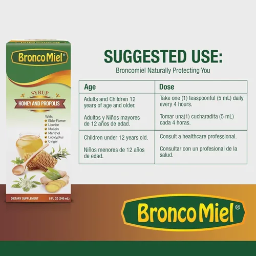 Vista 7 de Propóleo de miel y jarabe de flor de saúco para adultos, 8 onzas líquidas, fórmula diaria de apoyo inmunológico con Sambucus saúco, regaliz