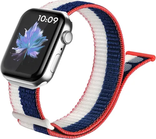 Vista 6 de Paquete de 15 correas deportivas de nailon compatibles con Apple Watch Band de 1.614 in 1.575 in 1.496 in 1.929 in 1.772 in 1.732 in 1.654 in
