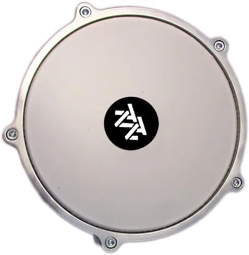 Vista 4 de Darbuka de aluminio de 16 '' de longitud, tambor Doumbek turco de cabeza sintética sintonizable de 8 pulgadas (negro)