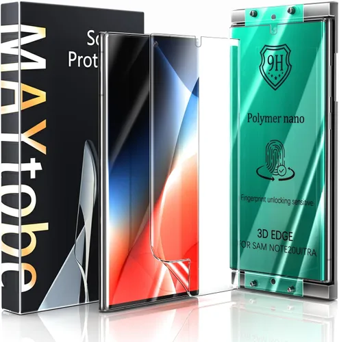 Vista 10 de MAYtobe Paquete de 2 protectores de pantalla de vidrio templado para Samsung Galaxy Note 8 Curvo 3D, sin burbujas, resistente a los arañazos