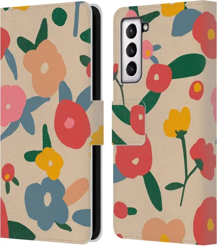 Vista 70 de Head Case Designs Officially Licensed Ninola Ditsy Flowers Yellow Nature Bold Leather Wallet Case Compatible with Samsung Galaxy A07 4G