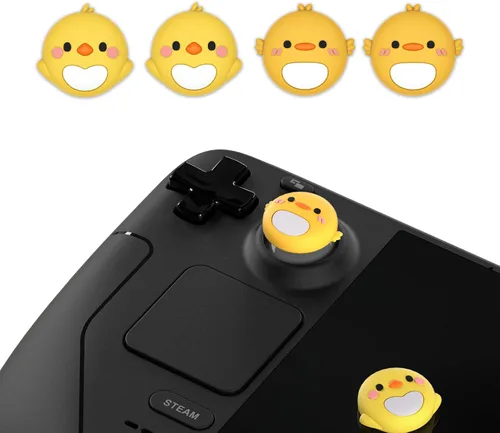 Vista 10 de PlayVital Thumb Grip Caps for Steam Deck LCD, Silicone Thumbsticks Grips Joystick Caps for Steam Deck OLED - Chubby Panda
