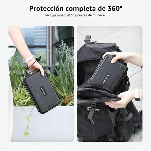 Vista 6 de AMAZEAR Funda rígida impermeable compatible con DJI OSMO Pocket 4P, Pocket4 Pro Creator Combo Accesorios Pequeña Carcasa Rígida Funda de Viaje
