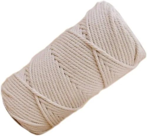 Vista 9 de Hemoton Cordón de hilo de algodón: cuerda de macramé, cuerda de macramé, tapiz de hilo de algodón, cuerda de macramé para colgar plantas