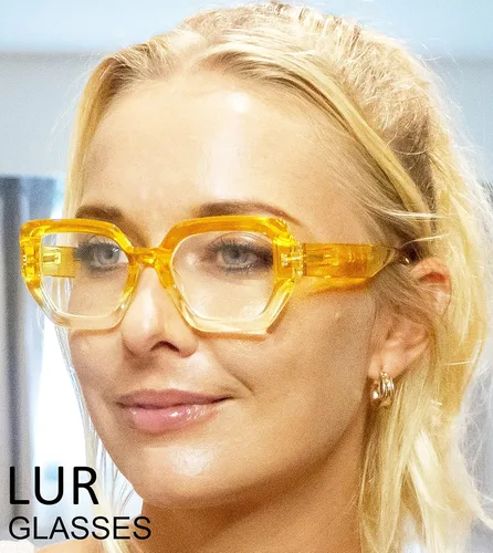 Vista 2 de LUR Gafas de lectura para mujer - 4 pares de lectores de moda para mujer +0.50