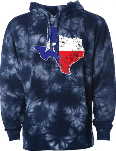 Vista 15 de Tcombo Texas State Flag Map - Sudadera unisex con capucha
