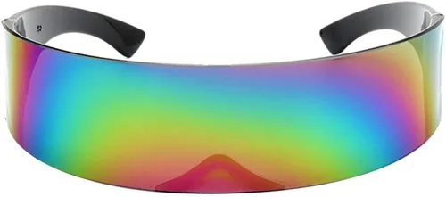 Vista 3 de B Baosity Gafas de sol de espejo gafas futuristas Prop Multicolor
