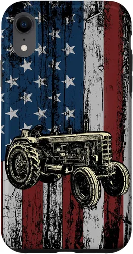 Vista 25 de Patriotic Tractor American Flag Tractor Farm Gift Farmer Case for iPhone 17