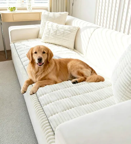 Vista 33 de OTOB Funda de sofá para perros, lavable, antideslizante, divertida funda para sofá para mascotas, protector de muebles suave y acogedor, apto