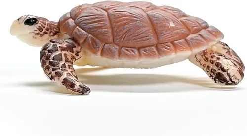Vista 3 de Schleich Wild Life - Figura de animales salvajes Hawskbill, tortuga marina