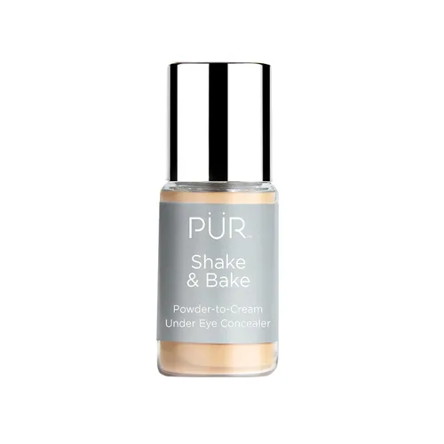 Vista 4 de PÜR MINERALS Shake and Bake Corrector de polvo a crema para debajo de los ojos, 0.17 onzas líquidas (paquete de 1) Powder-to-Cream Under-Eye