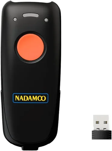 Vista 9 de NADAMOO Escáner de código de barras inalámbrico compatible con función Bluetooth, 2.4G inalámbrico y con cable, escáner de código de barras 3 en 1