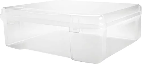 Vista 3 de Simply Tidy Almacenamiento de plástico de 12 x 12 pulgadas para organizar papeles, álbumes de recortes, hilo, artes y manualidades. Sin ácidos