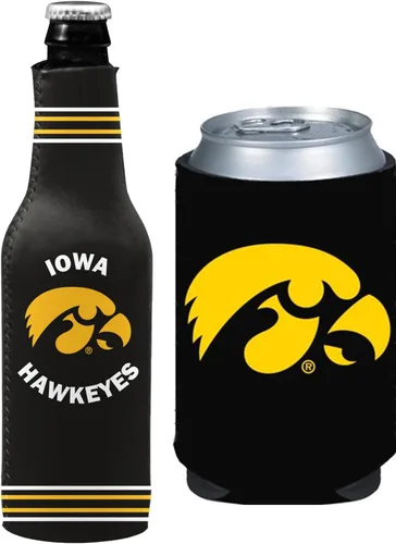 Vista 52 de College Team Color Logo Can & Bottle Holder Insulator Beverage Cooler Set