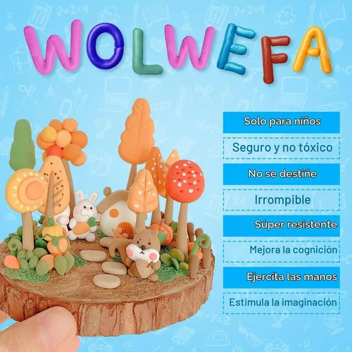 Vista 4 de Arcilla que se seca al aire para niños, 120 paquetes de arcilla de espuma de aire, 100 colores personalizados, más arcilla mágica blanca y negra