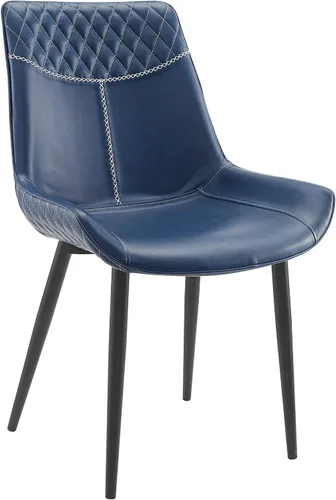 Vista 11 de Linon Home Decor Products Linon Maisy Juego de 2 sillas de comedor azules, azul marino
