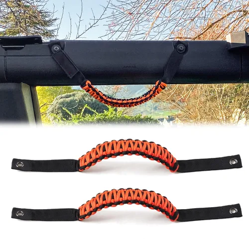 Vista 25 de Asas de agarre de barra antivuelco para Ford Bronco 2021 2022 2023 2024 2025 2 accesorios de 2 puertas y 4 puertas, mango de agarre de paracaídas
